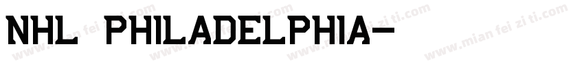 NHL Philadelphia字体转换